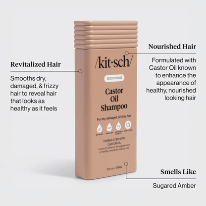 Alternate Image of Smoothing Castor Oil Shampoo, beige shampoo bottle