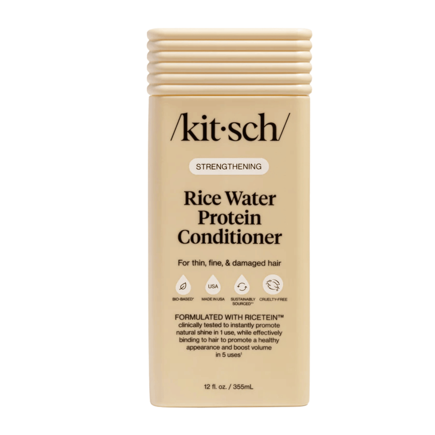 Primary Image of Strengthening Rice Water Conditioner, beige conditioner bottle