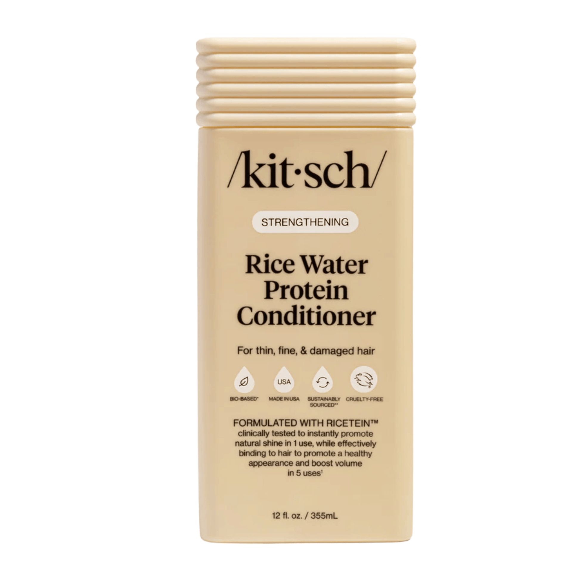 Primary Image of Strengthening Rice Water Conditioner, beige conditioner bottle