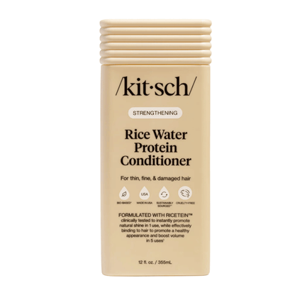 Primary Image of Strengthening Rice Water Conditioner, beige conditioner bottle
