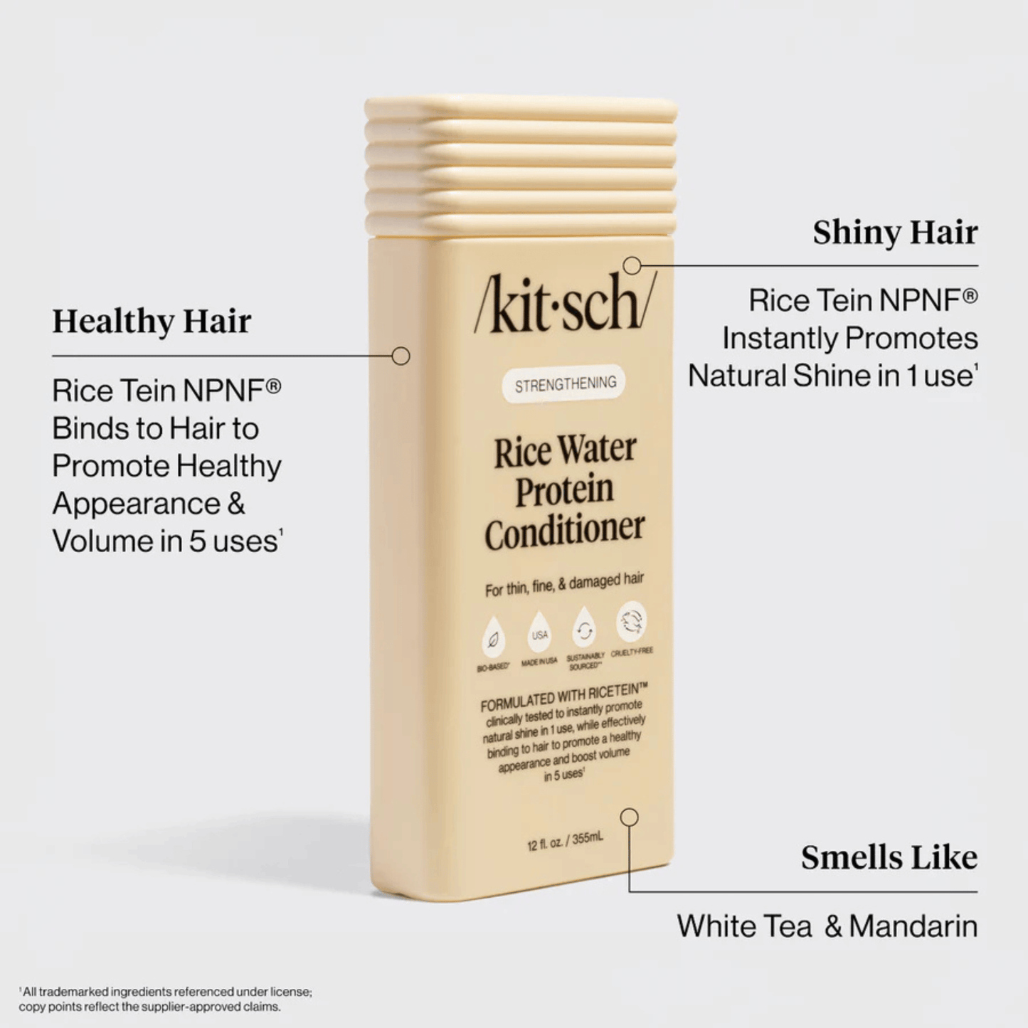 Alternate Image of Strengthening Rice Water Conditioner, beige conditioner bottle