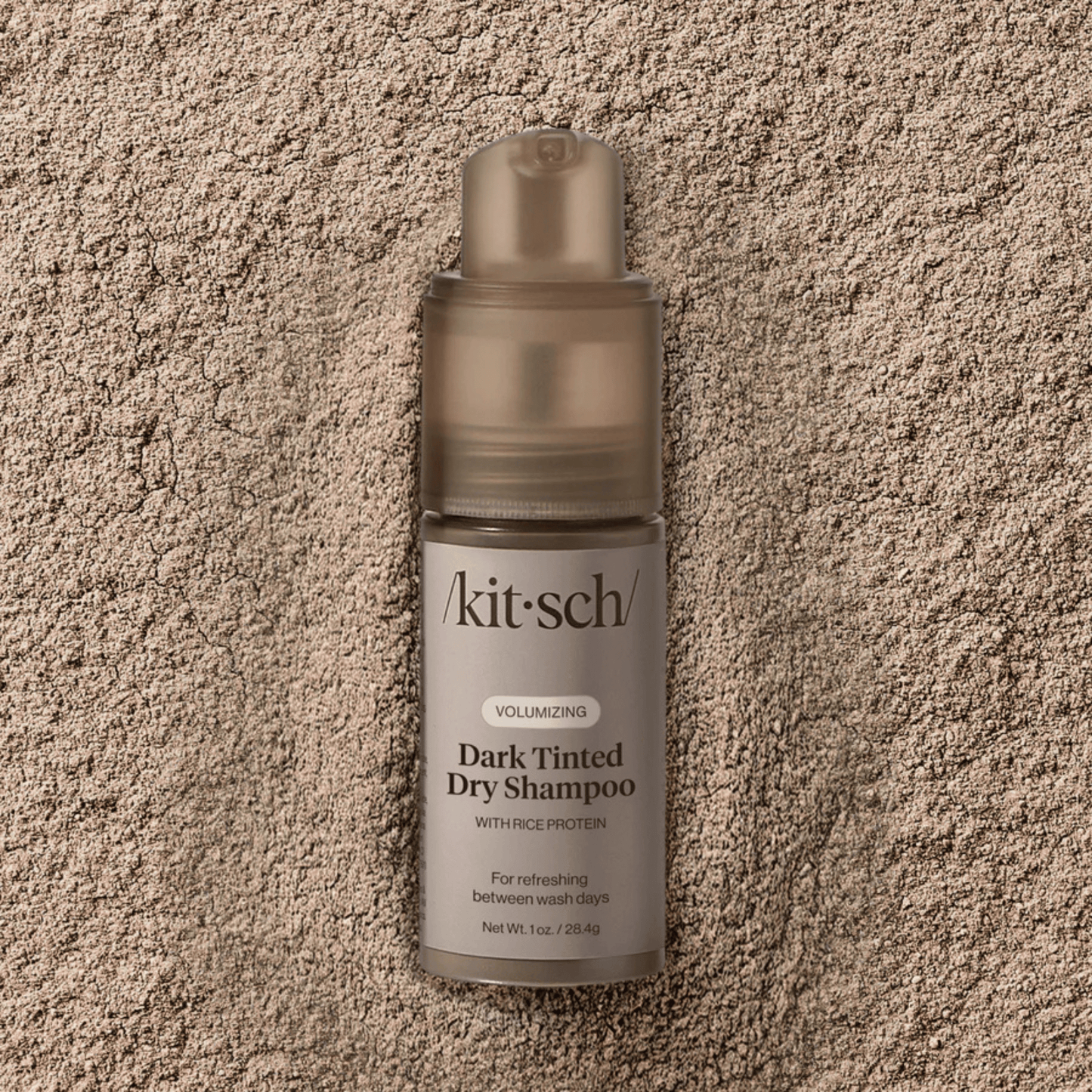 Alternate Image of Dark Tinted Volumizing Dry Shampoo Spray, gray non aerosol spray dry shampoo