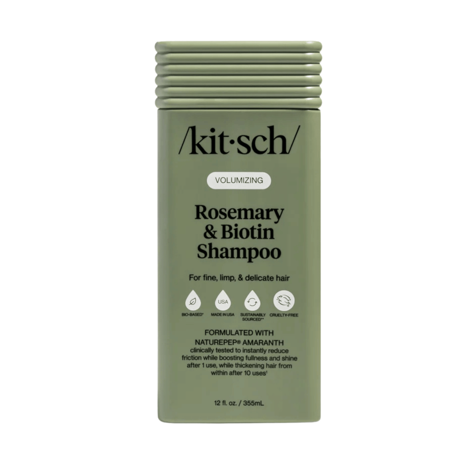 Primary Image of Volumizing Rosemary & Biotin Shampoo, green shampoo bottle