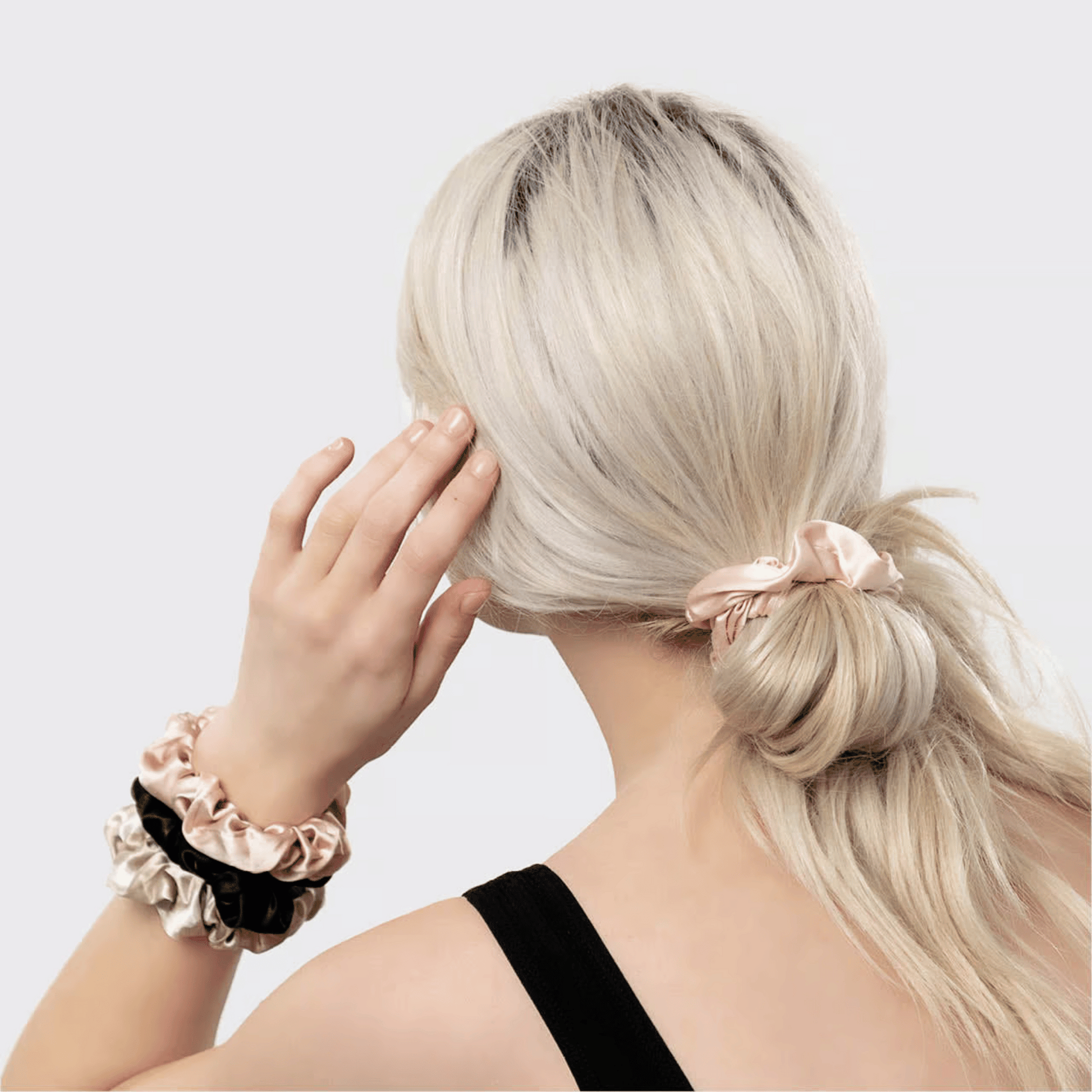 Alternate Image of Assorted Satin Scrunchies