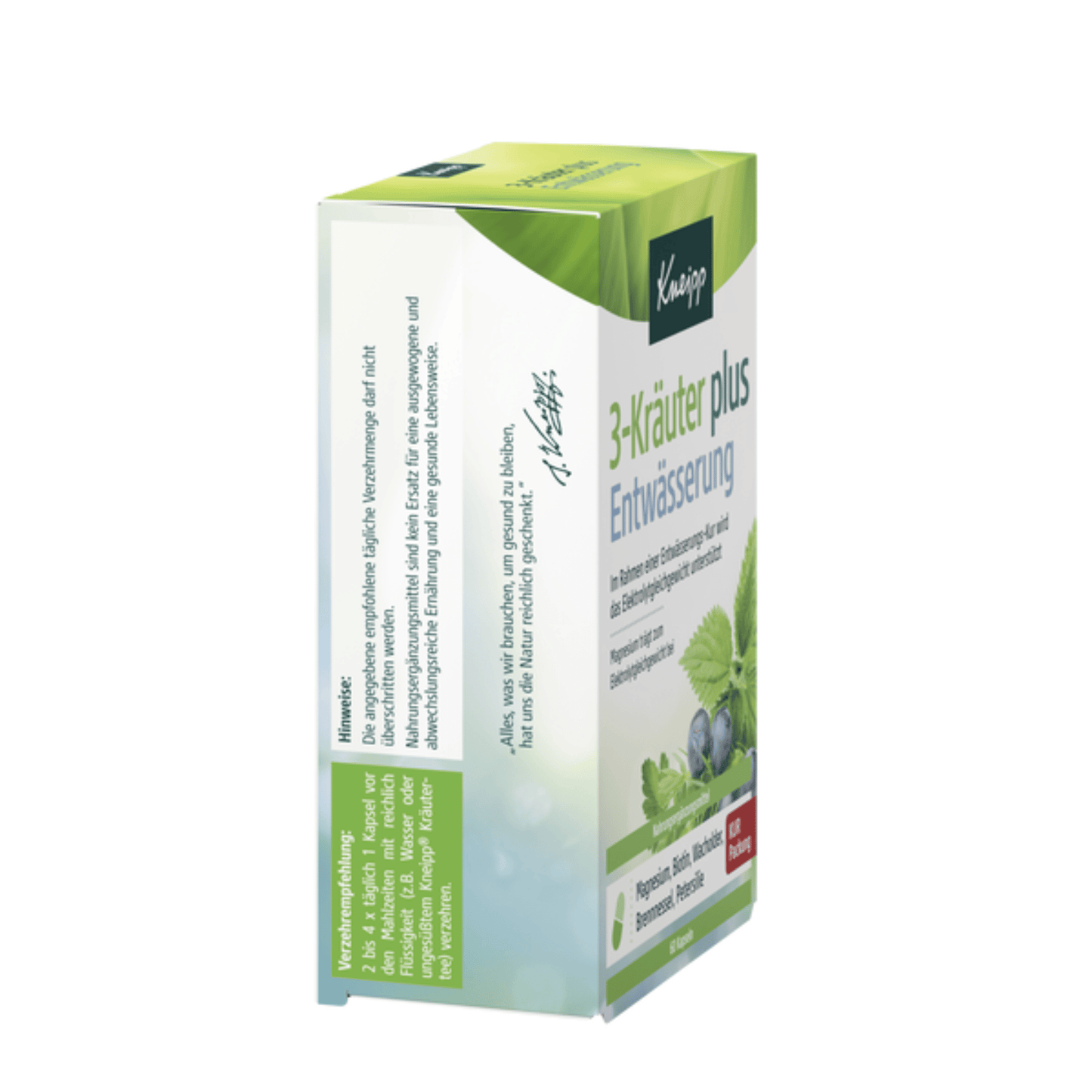 Alternate Image of 3 Herb Plus Detox (3-Kräuter Entwässerung), green and white supplement box