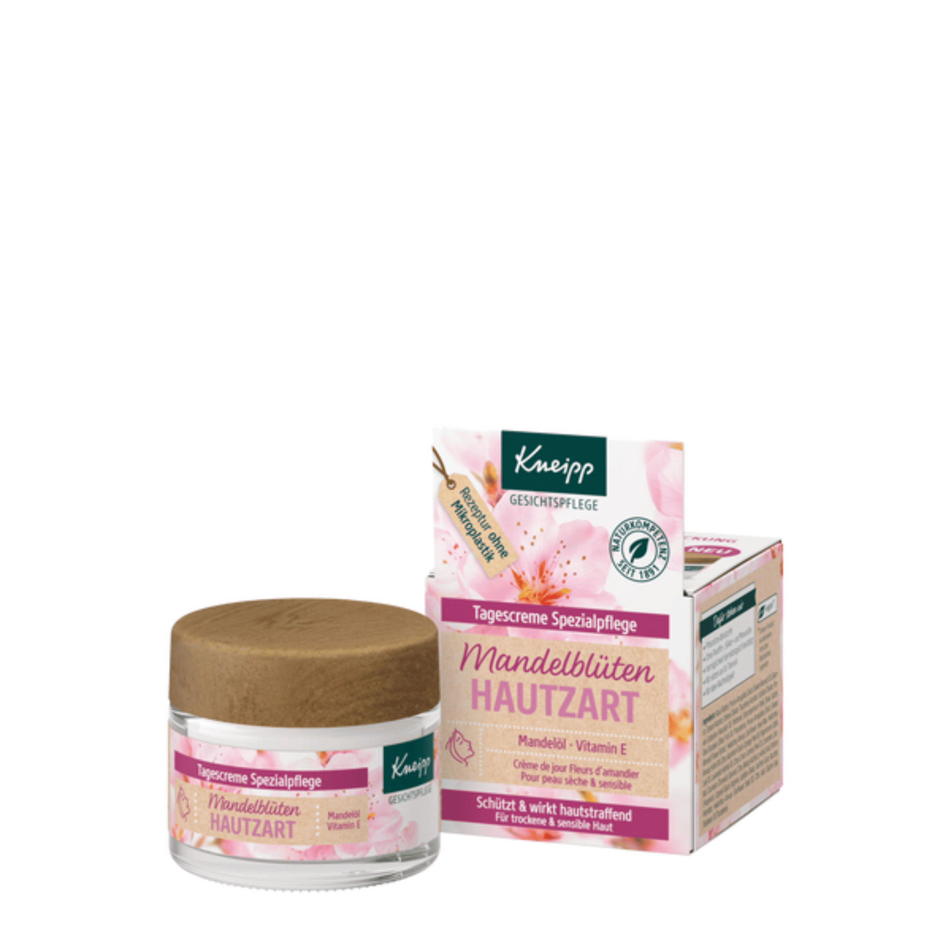 Primary Image of Almond Blossom Day Cream, face cream jar and box