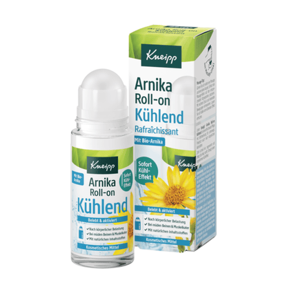 Primary Image of Cooling Arnica Roll-On, green and white box and bottle