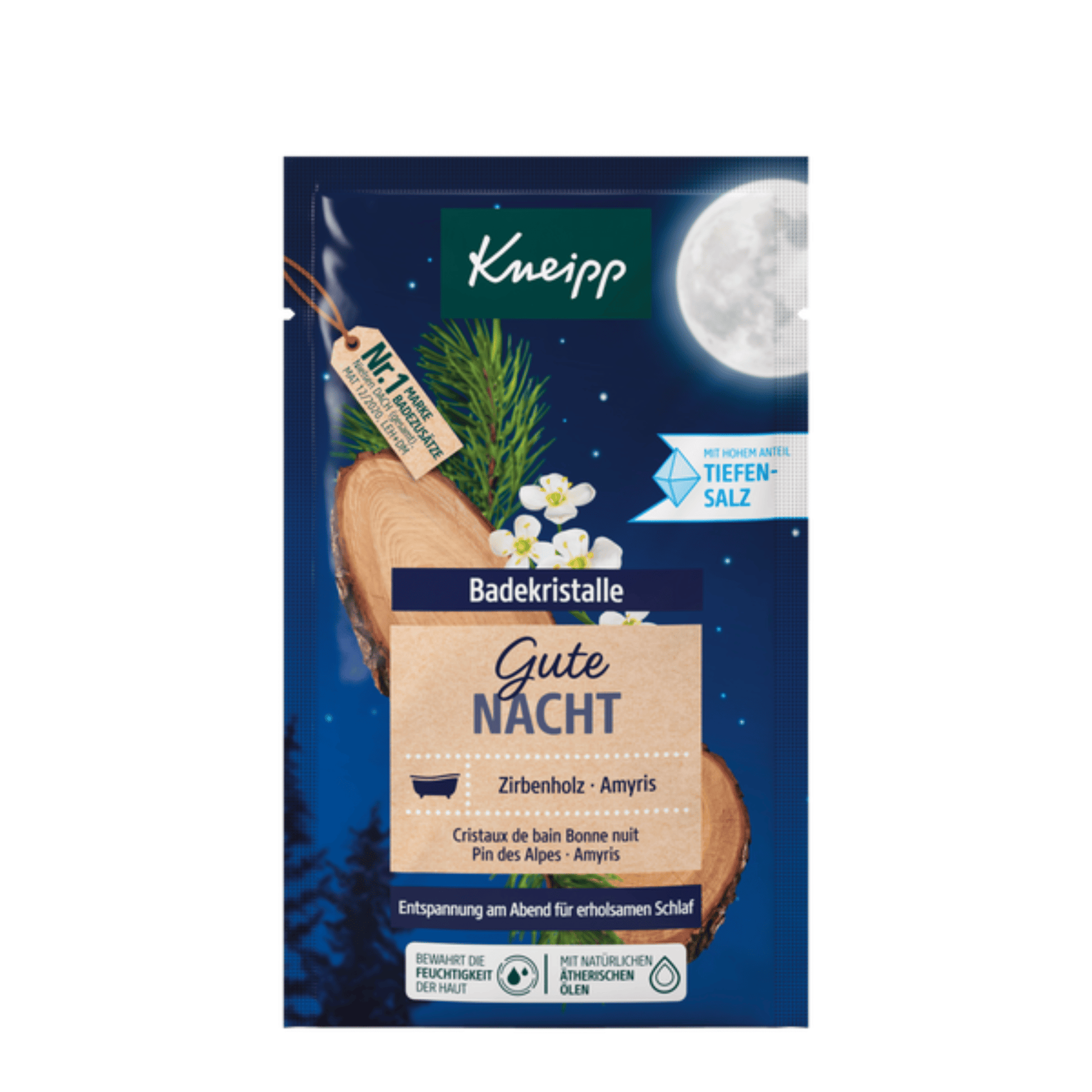 Primary Image of Swiss Stone Pine Good Night Bath Crystals Sachet