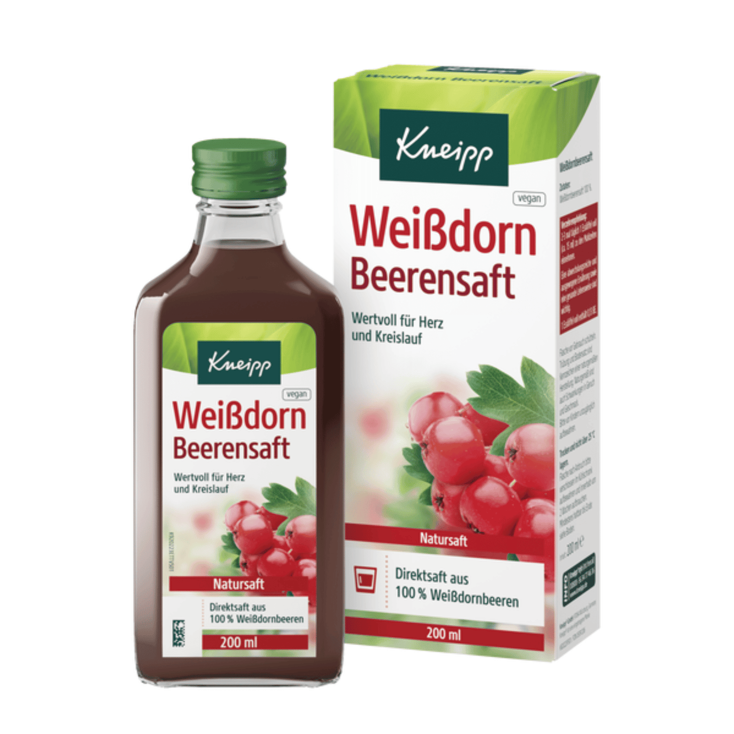 Primary Image of Hawthorn Berry Juice. green and white box with bottle