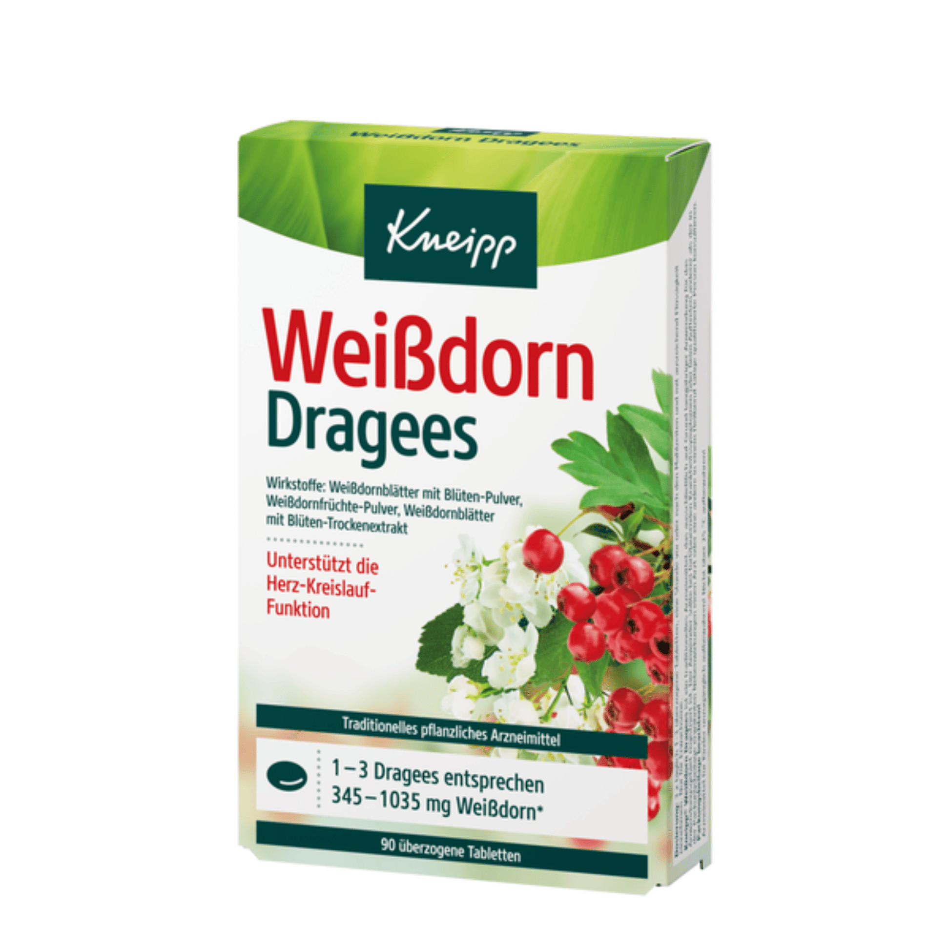 Primary Image of Hawthorn Berry Tablets, green and white supplement box