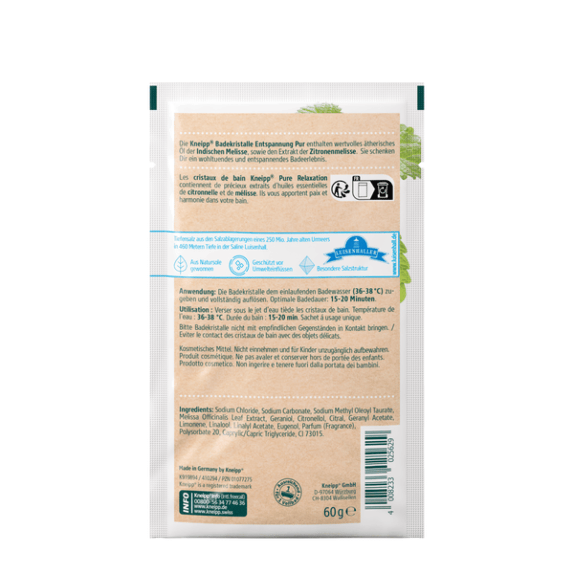 Alternate Image of Lemon Balm Pure Relaxation Bath Crystals Sachet