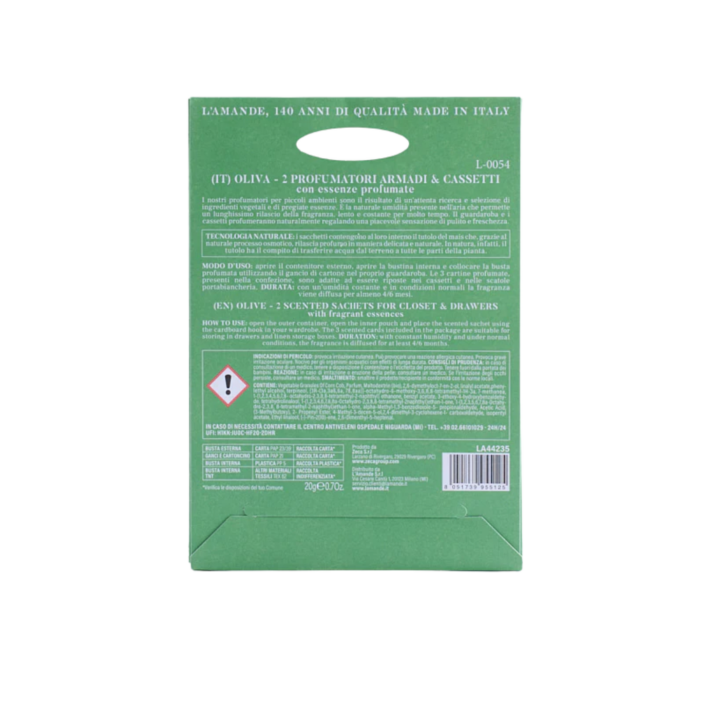 Alternate Image of L'Amande Olive Perfumed Sachets for Drawers & Closets (2 count)