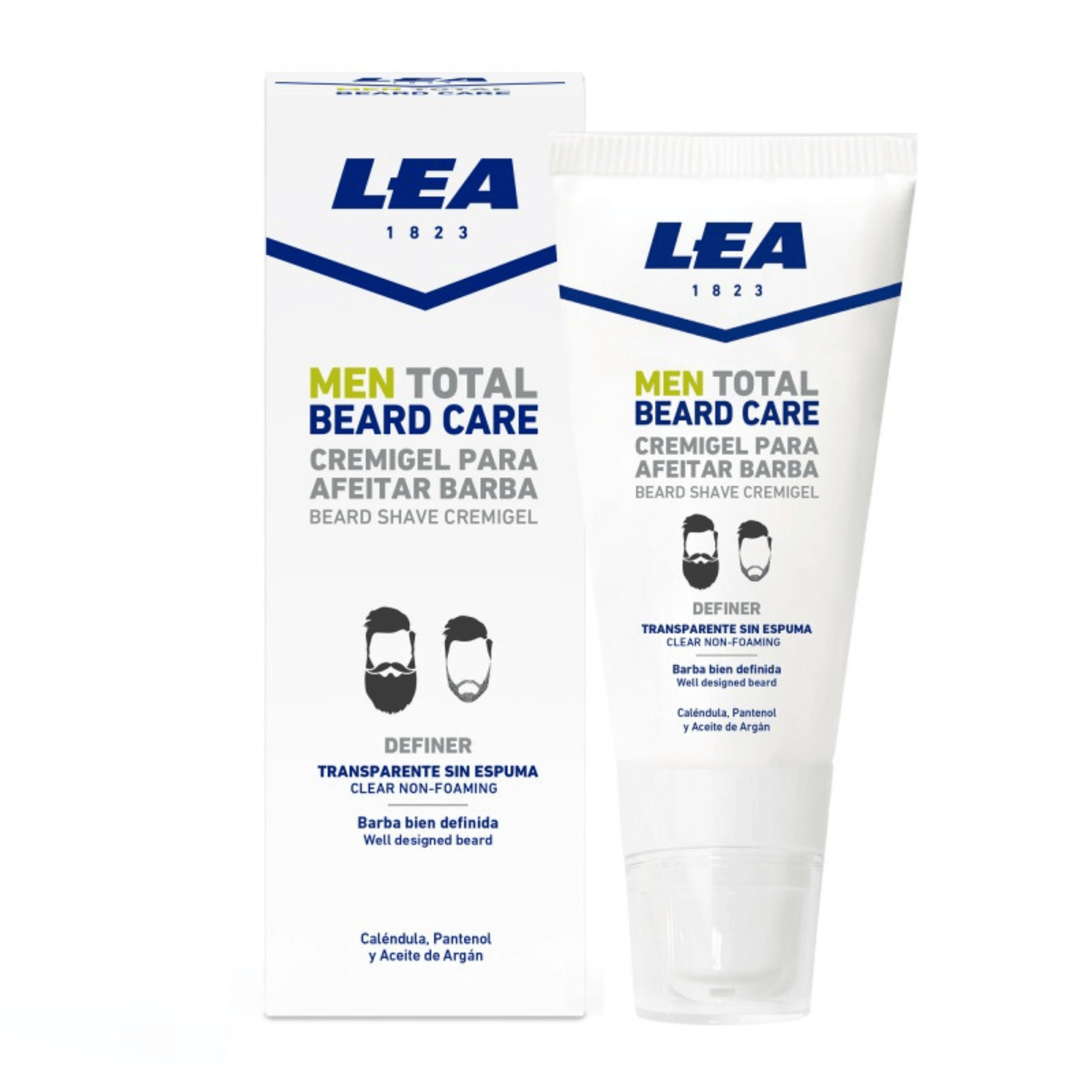 Primary Image of Shaving Cream Clear Definer, white and blue tube and box