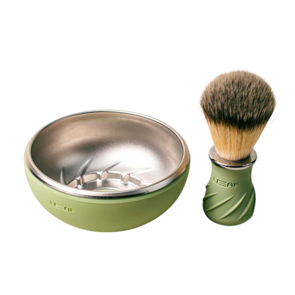 primary image of leaf sage brush bowl set