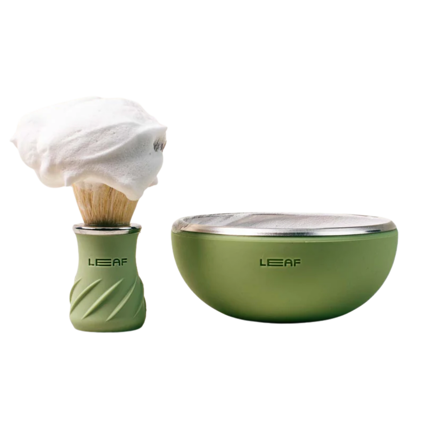 alternate image of leaf sage brush bowl set