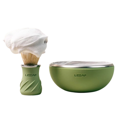 alternate image of leaf sage brush bowl set