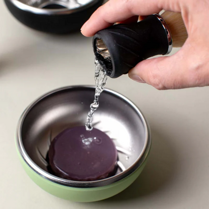 alternate image of leaf shaving brush and bowl set