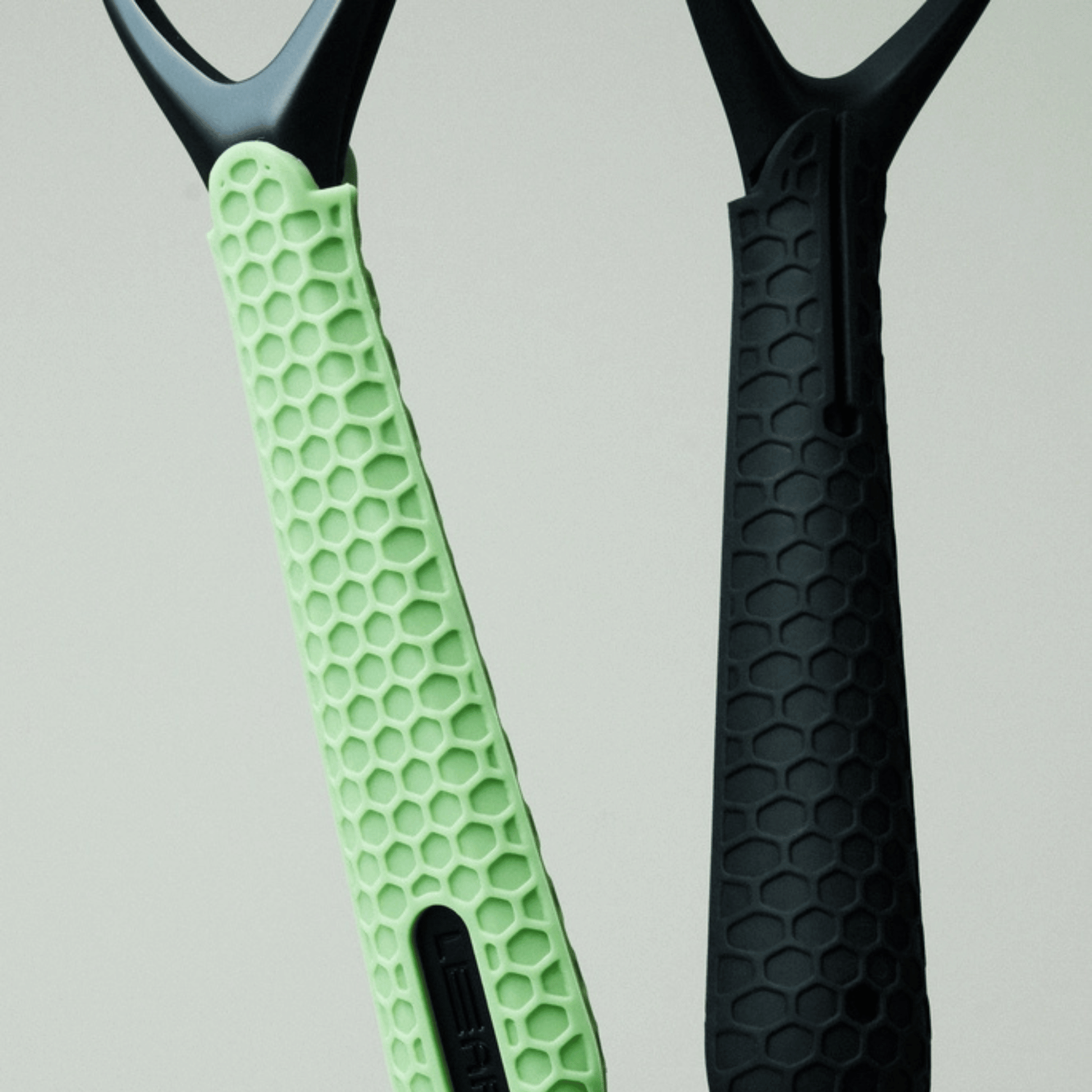 Alternate Image of Leaf Two Grip Sleeve, black and green razor grip
