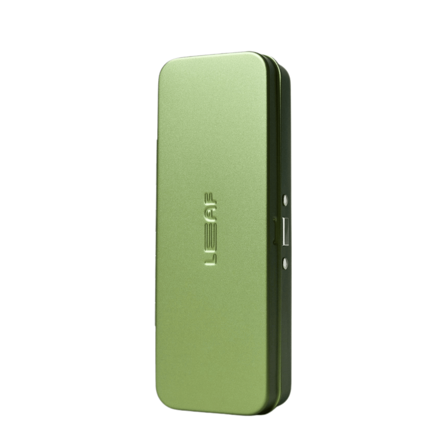 Primary Image of Leaf Two Moss Razor Case, green metal case