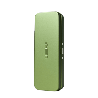 Primary Image of Leaf Two Moss Razor Case, green metal case