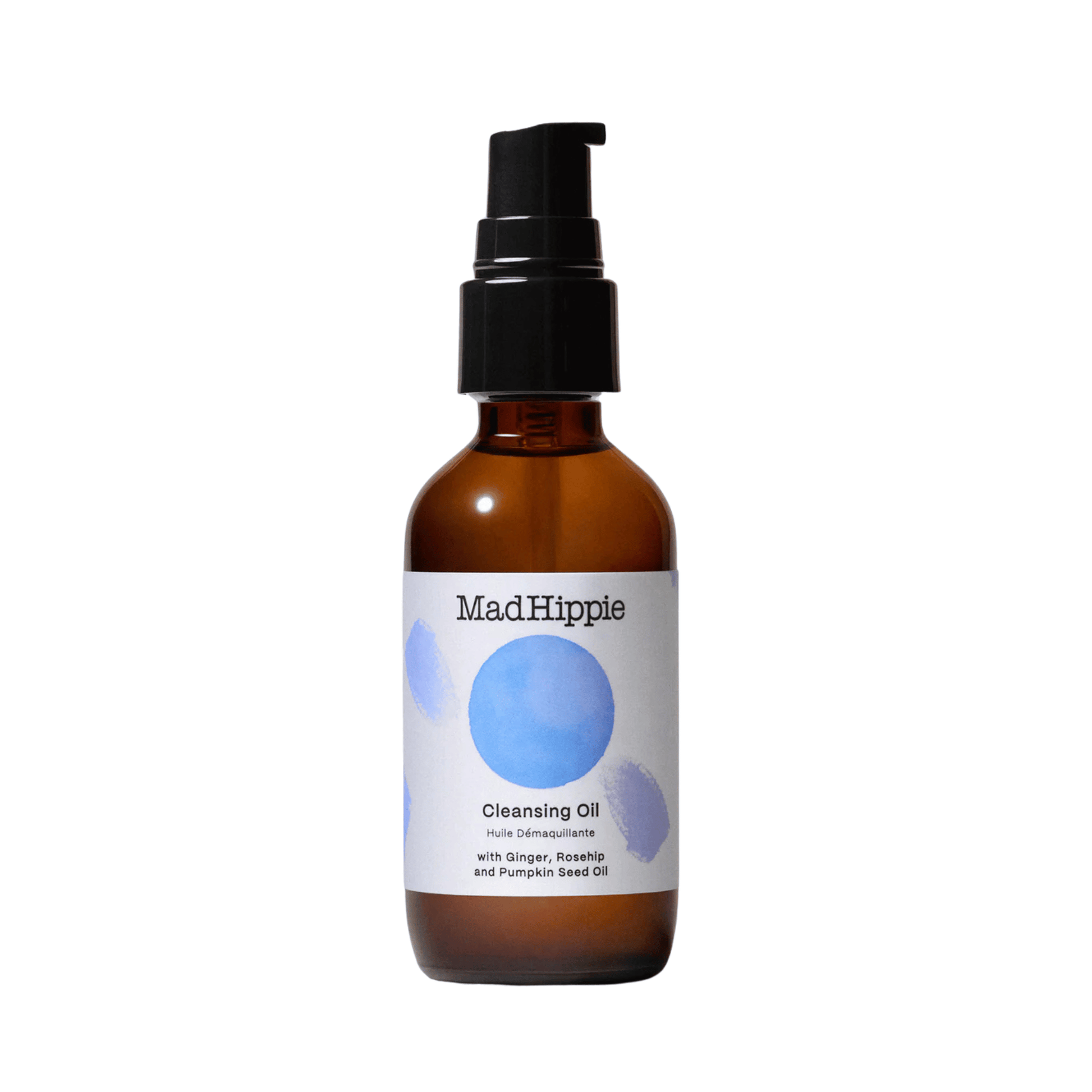 Primary Image of Cleansing Oil, dark amber pump top bottle