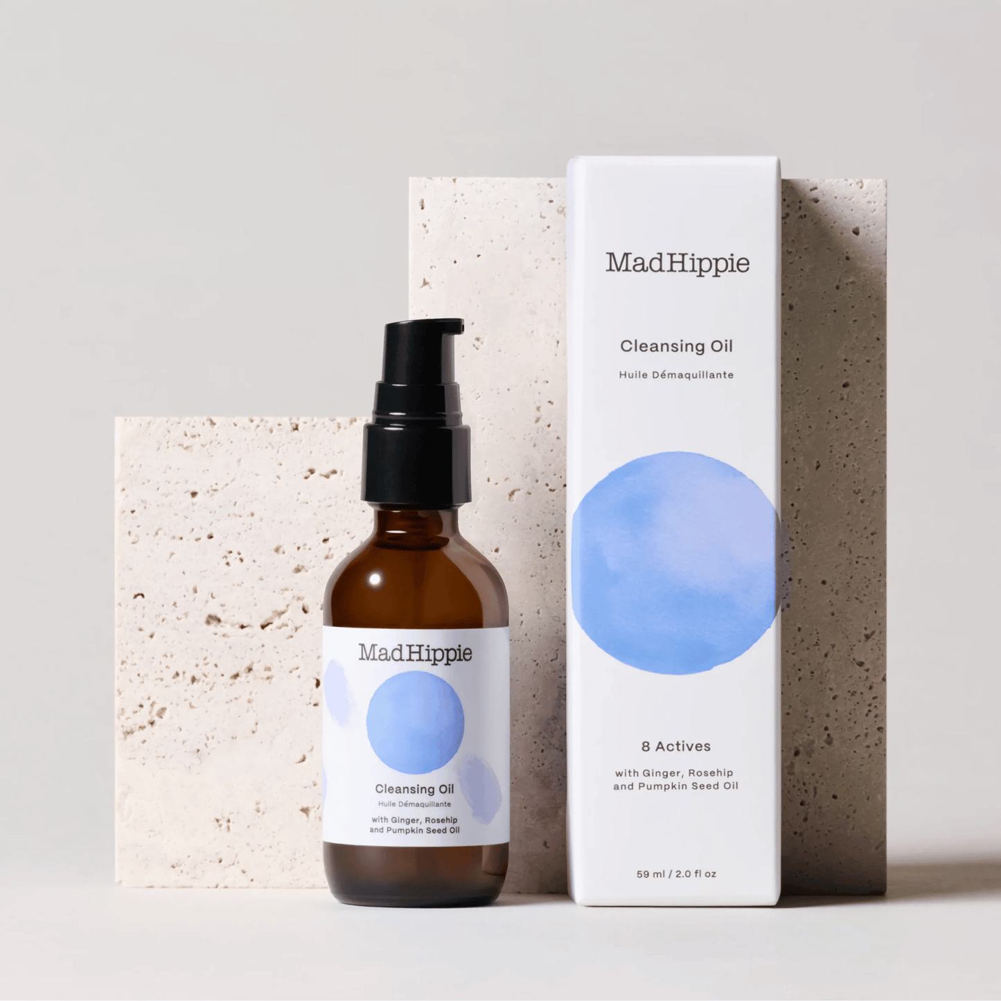 Alternate Image of Cleansing Oil, dark amber pump top bottle and box