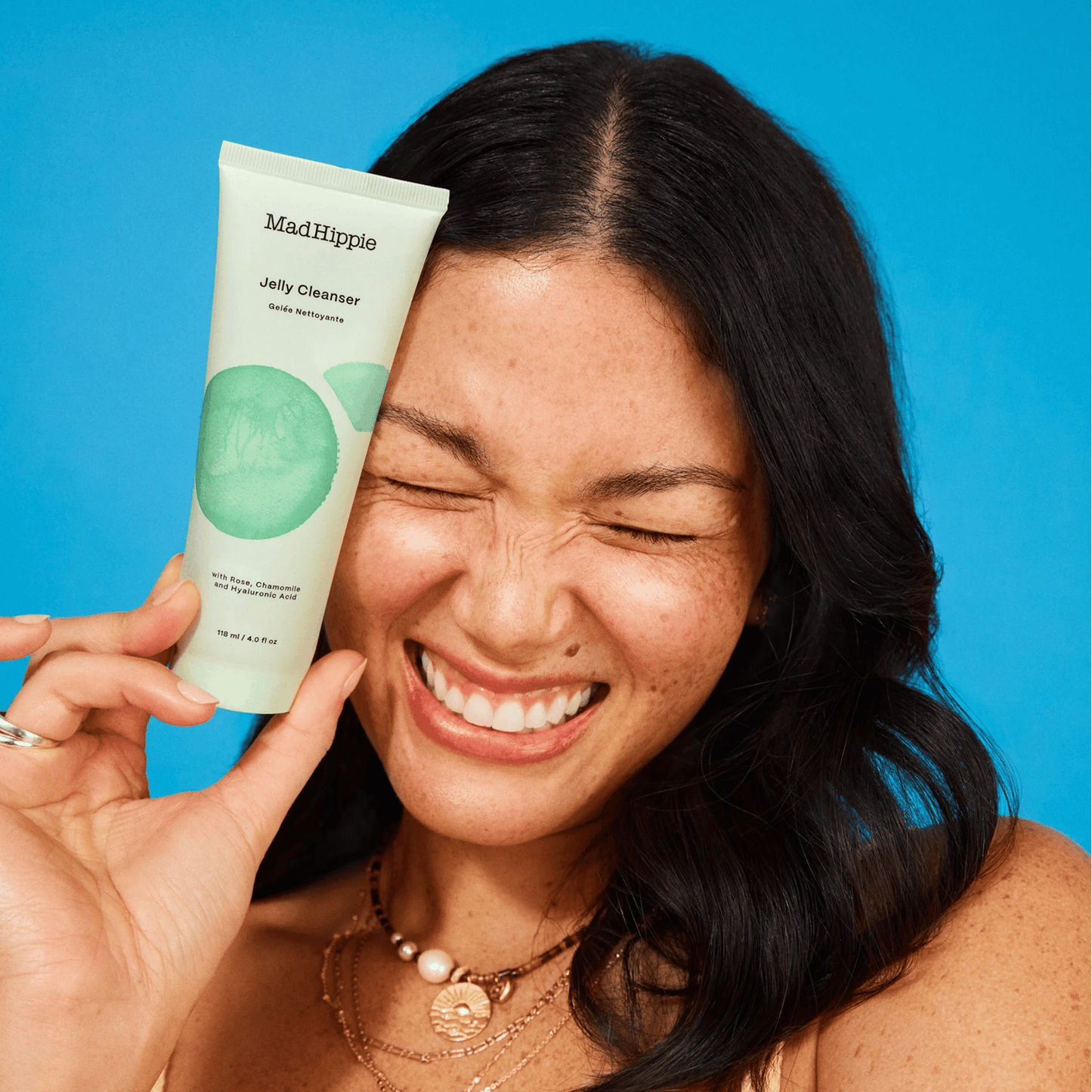 Alternate Image of Jelly Cleanser, light teal tube with model