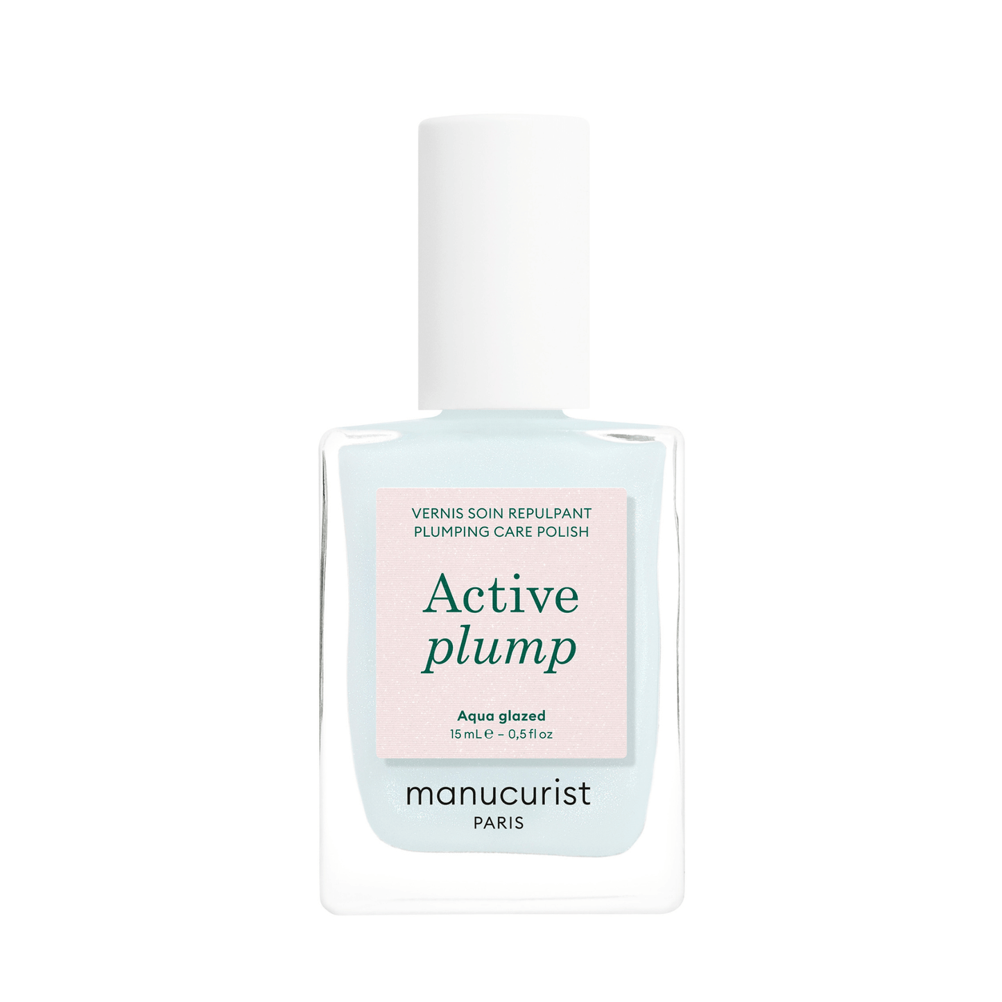 Primary Image of Active Plump Aqua Glazed, light blue nail polish