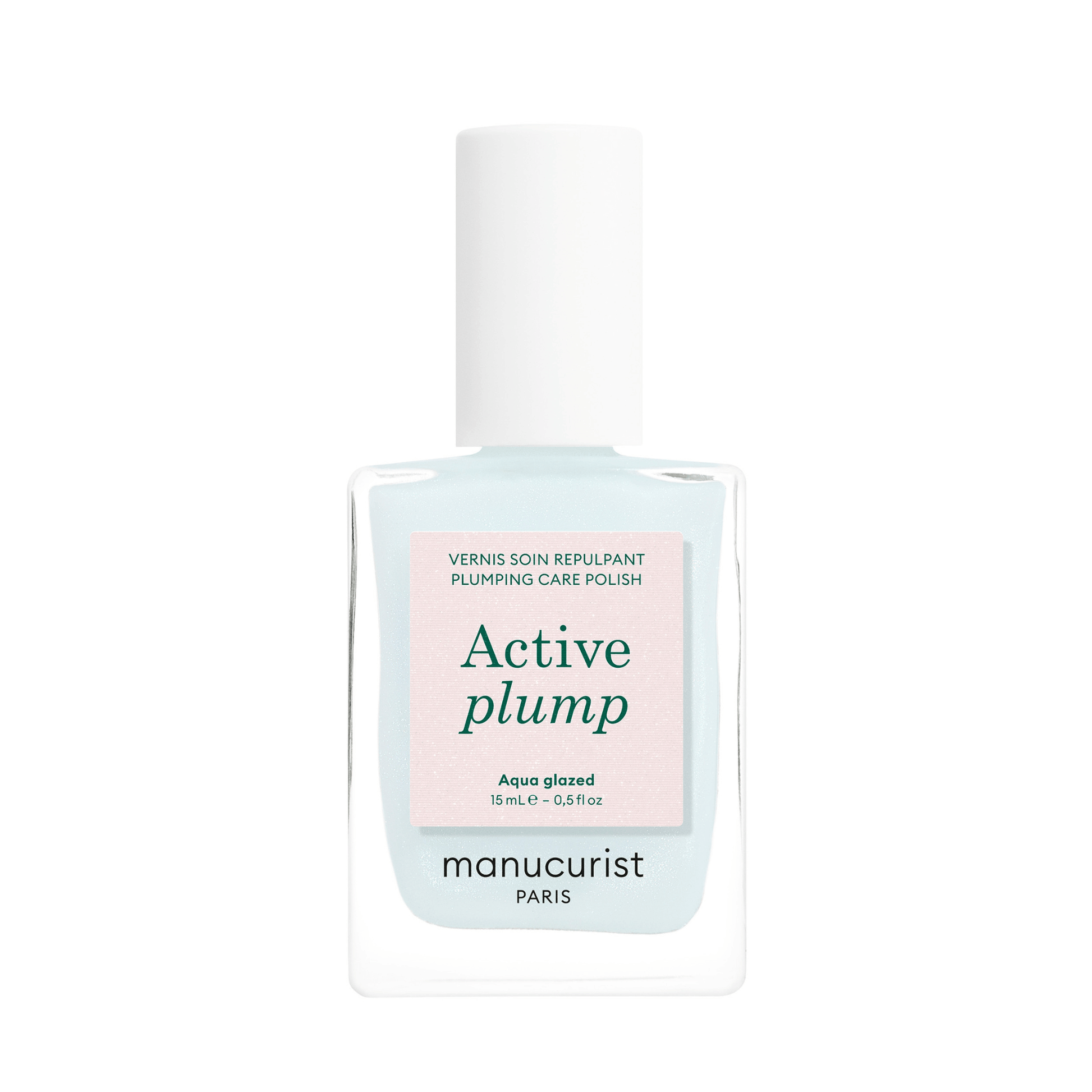 Primary Image of Active Plump Aqua Glazed, light blue nail polish