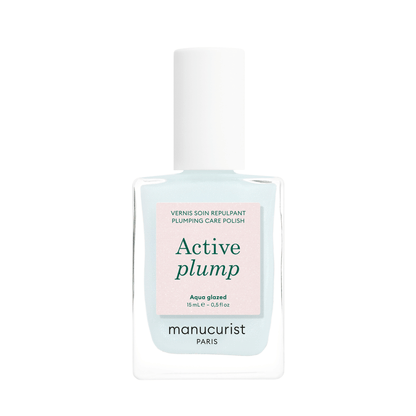 Primary Image of Active Plump Aqua Glazed, light blue nail polish