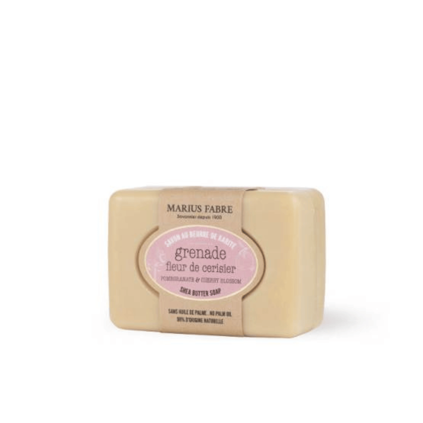 Primary Image of Olive Oil Pomegranate & Cherry Blossoms Bar Soap, bar soap with French label