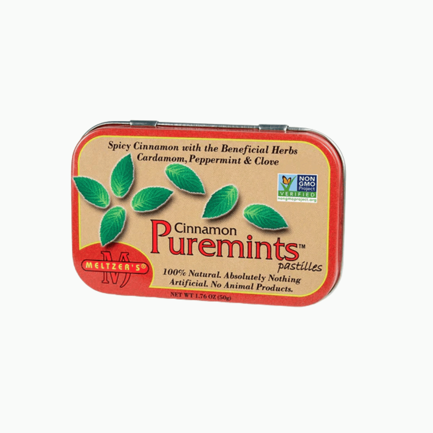 Primary Image of Cinnamon Puremints, red and orange mint tin