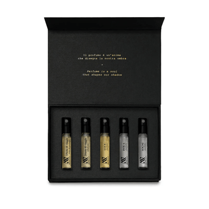 Primary Image of Luminoso Discovery Set, black box with 5 fragrance vials