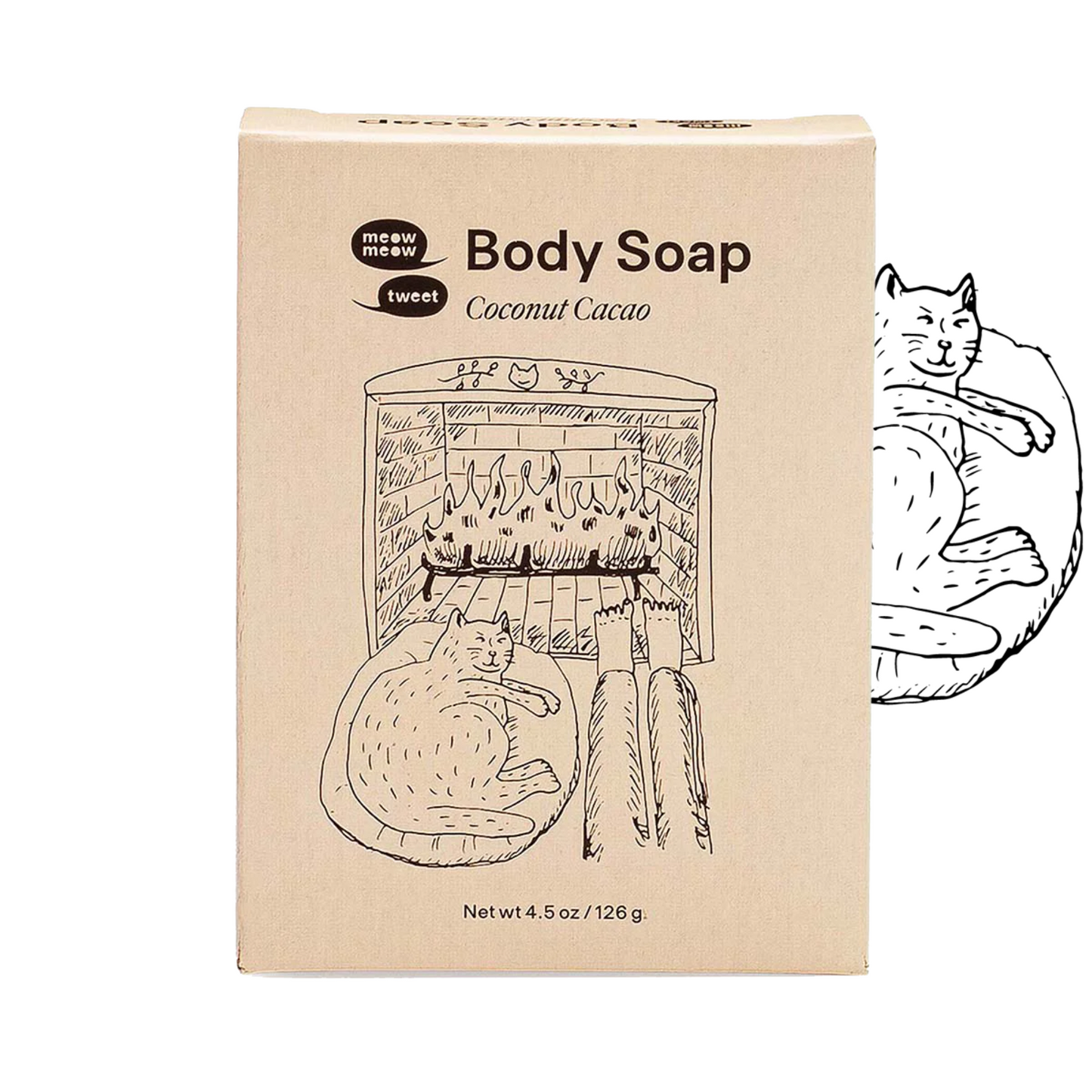 alternate image of meow meow tweet coconut cacao body soap
