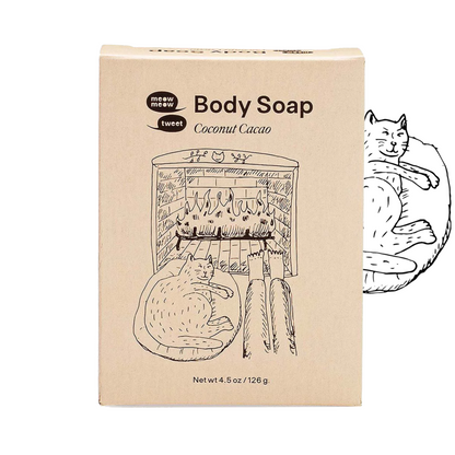 alternate image of meow meow tweet coconut cacao body soap