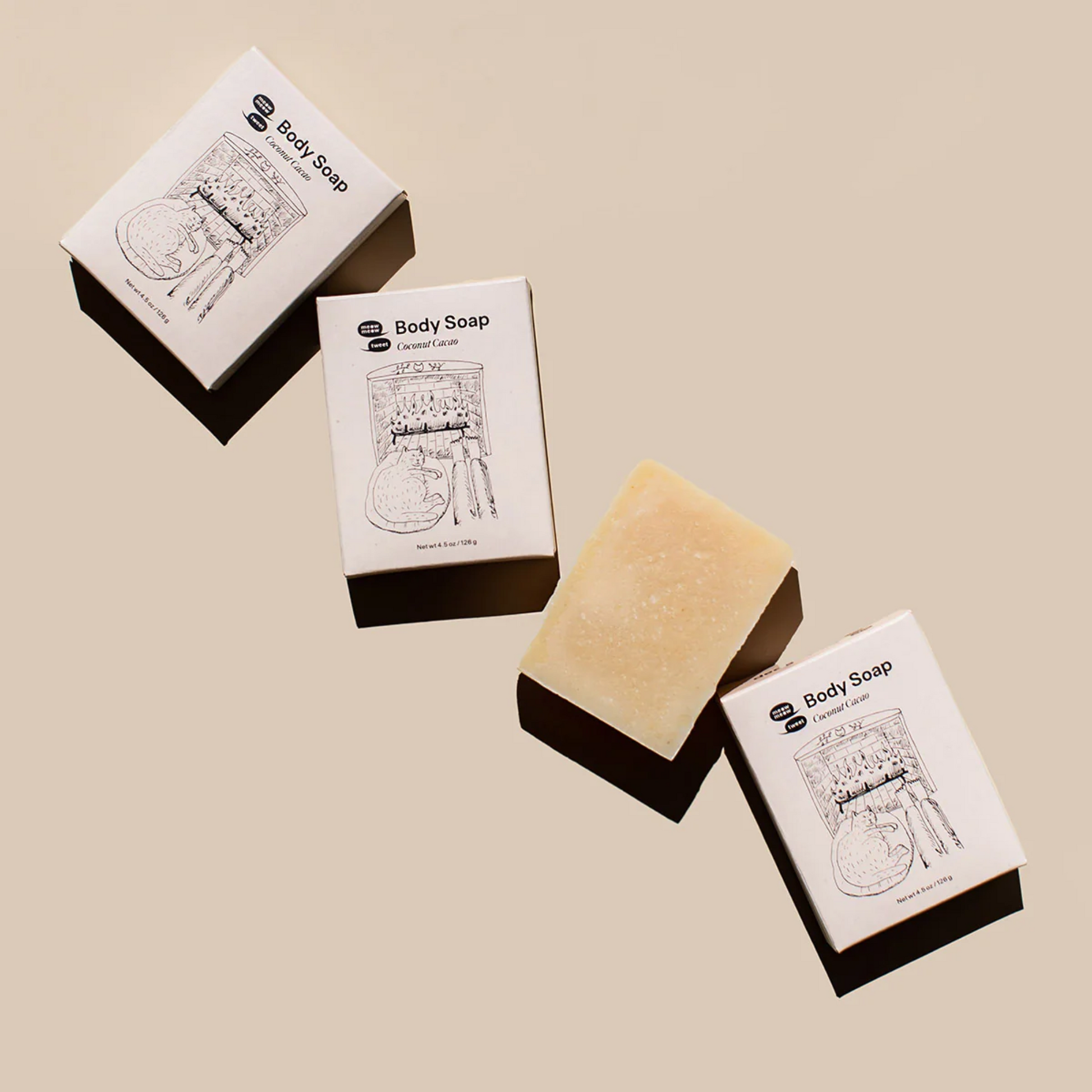 alternate image of meow meow tweet coconut cacao body soap