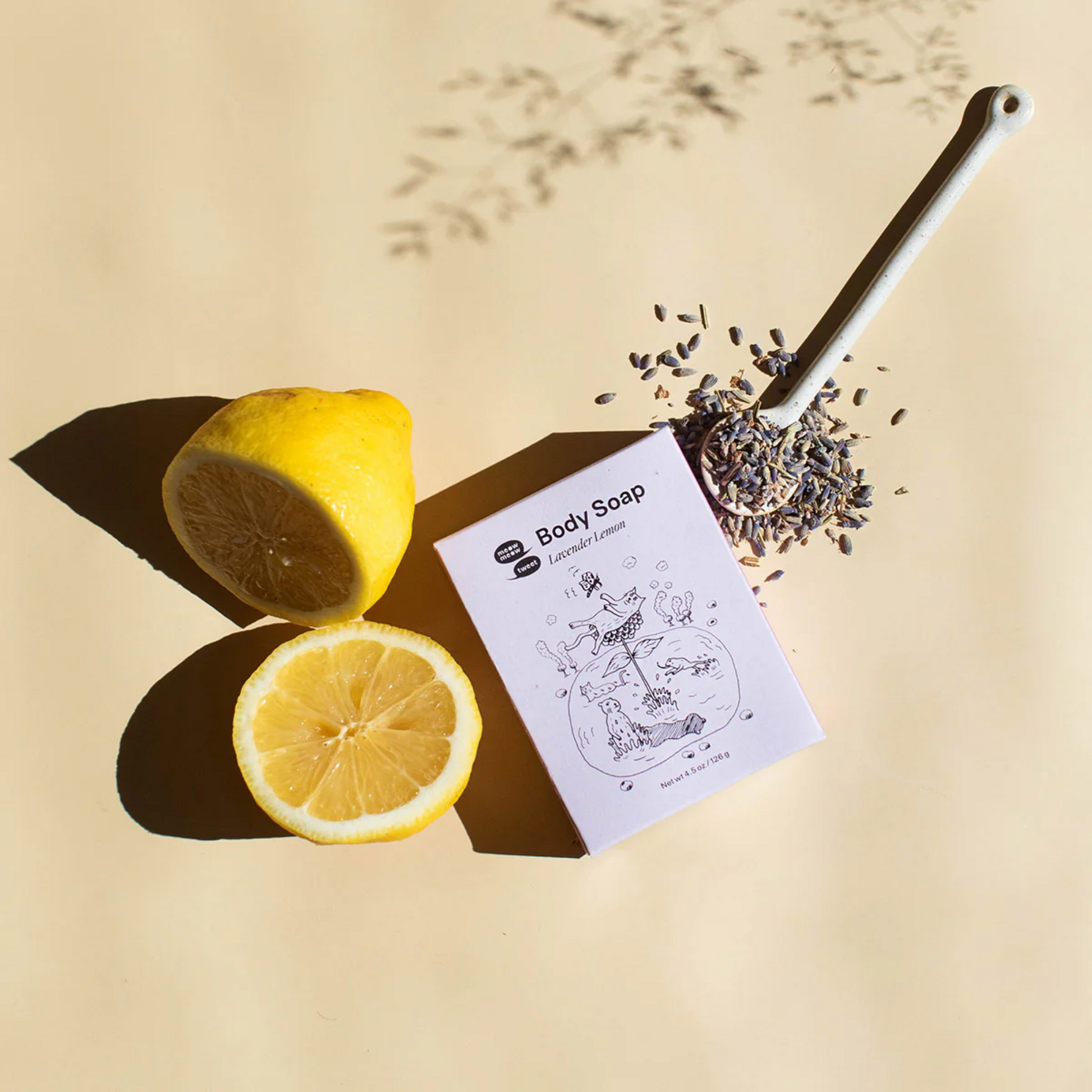 alternate image of meow meow tweet lavender lemon body soap