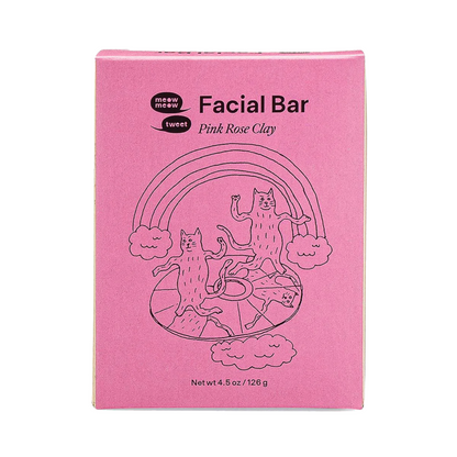 primary image of meow meow tweet pink rose clay facial bar