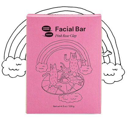 alternate image of meow meow tweet pink rose clay facial bar