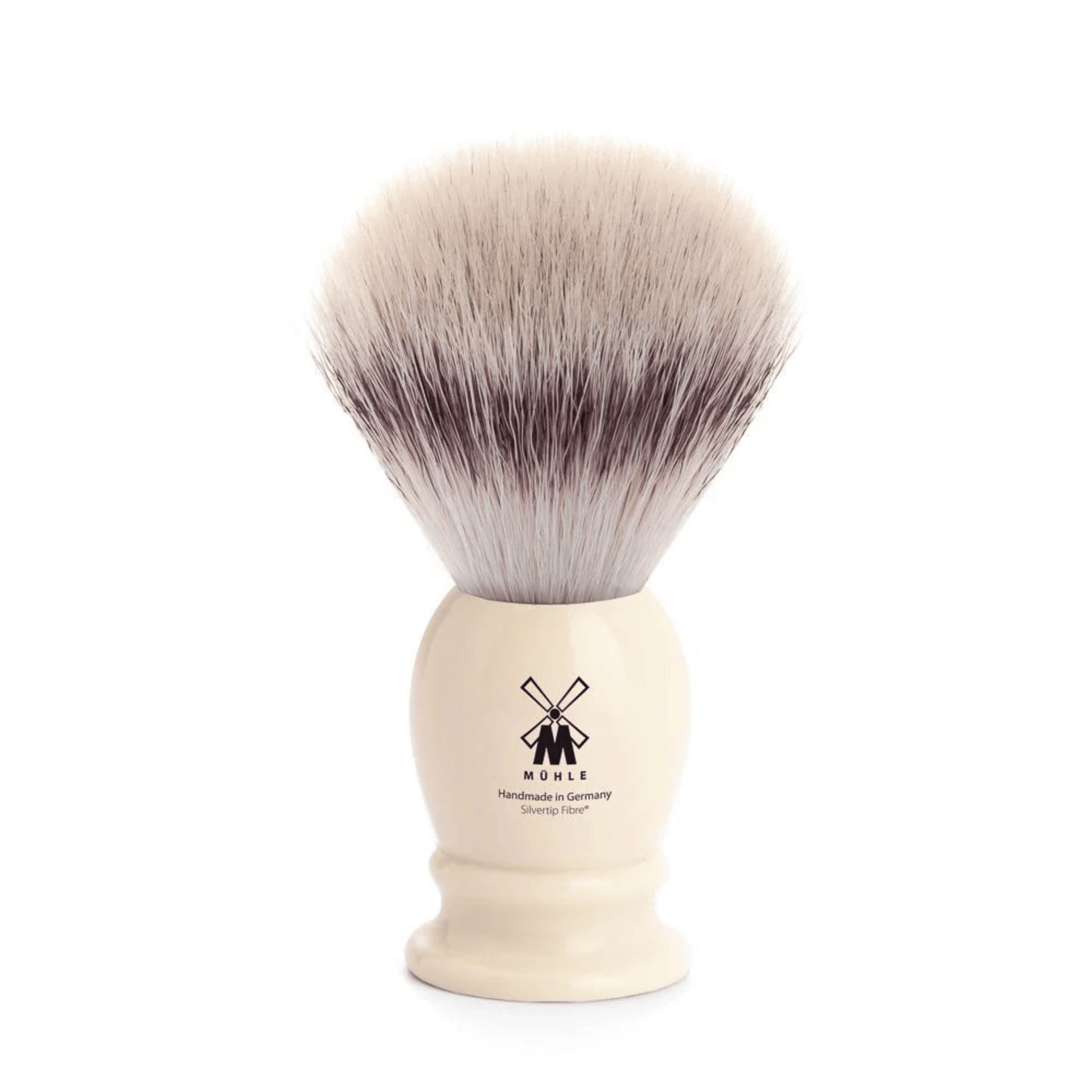 Primary Image of Classics Imitation Ivory Medium Classic Silvertip Fibre Shave Brush, ivory colored handle shave brush