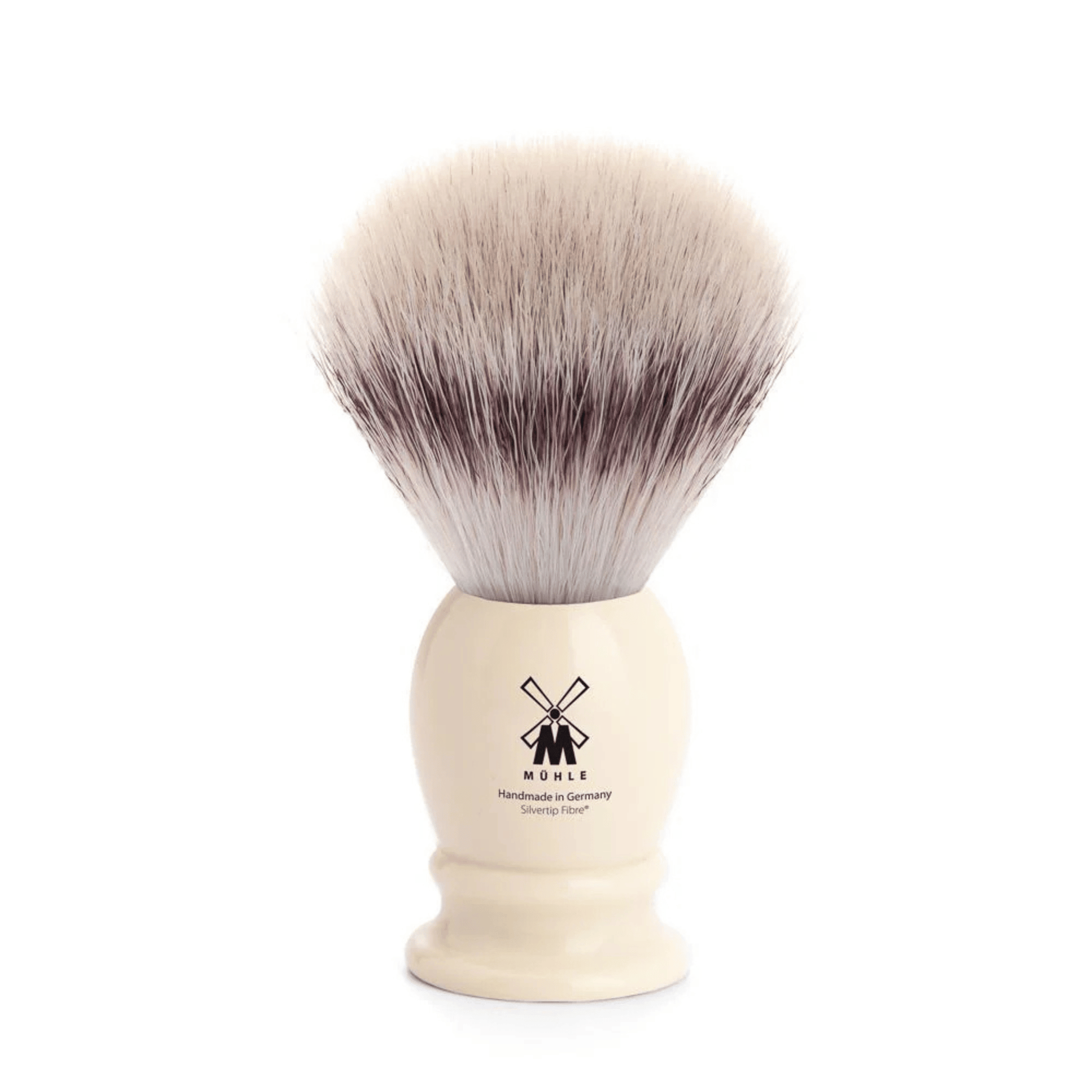 Primary Image of Classics Imitation Ivory Medium Classic Silvertip Fibre Shave Brush, ivory colored handle shave brush