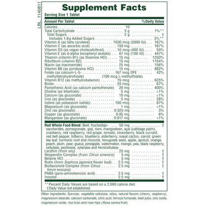 Alternate Image of Adult's Multi-Vitamin Chewable Exotic Red Super Fruits