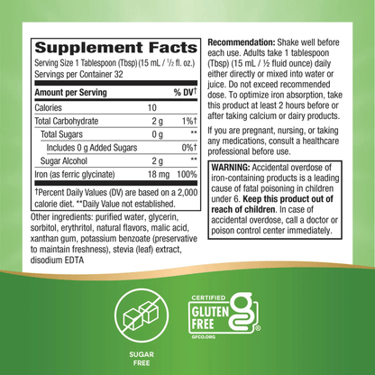 Alternate Image of Liquid Iron, ingredients