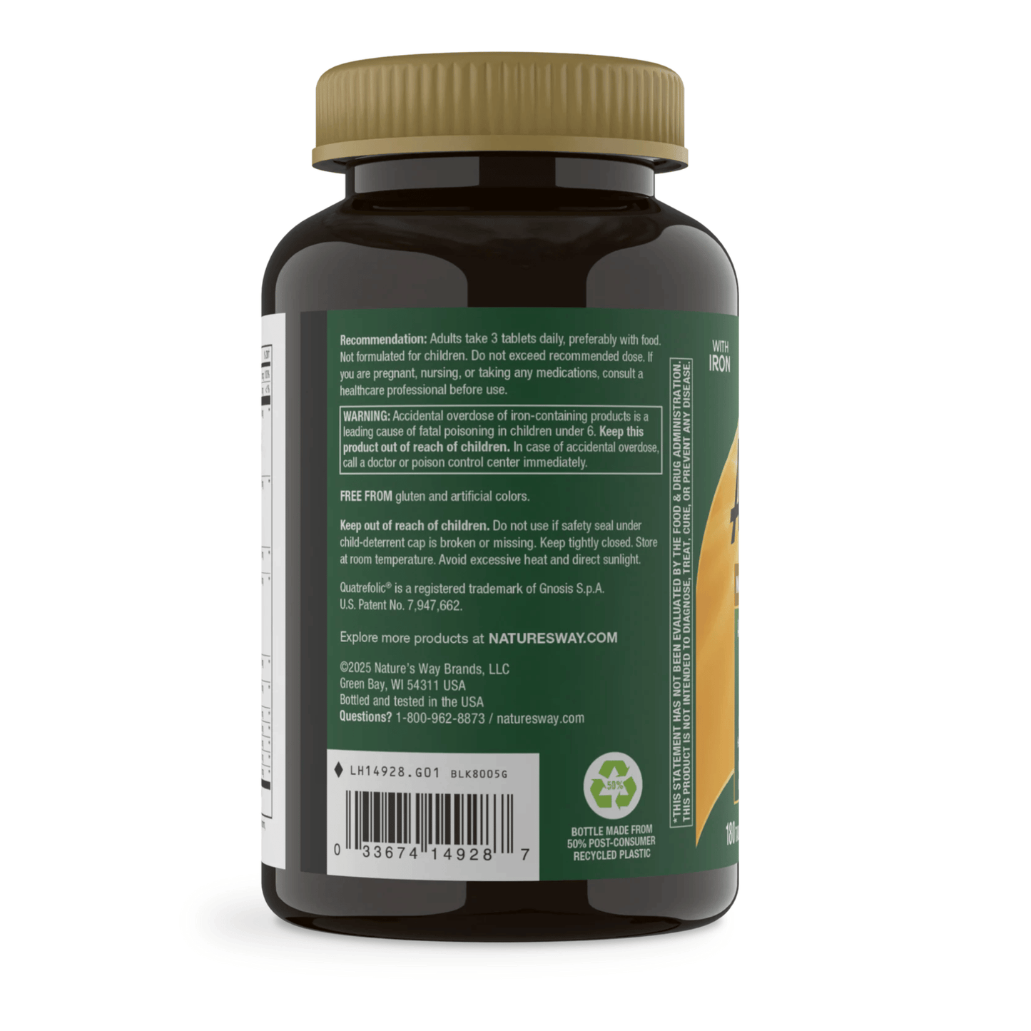 Alternate Image of Alive! Max3 Potency Adult Complete Multivitamin with Iron