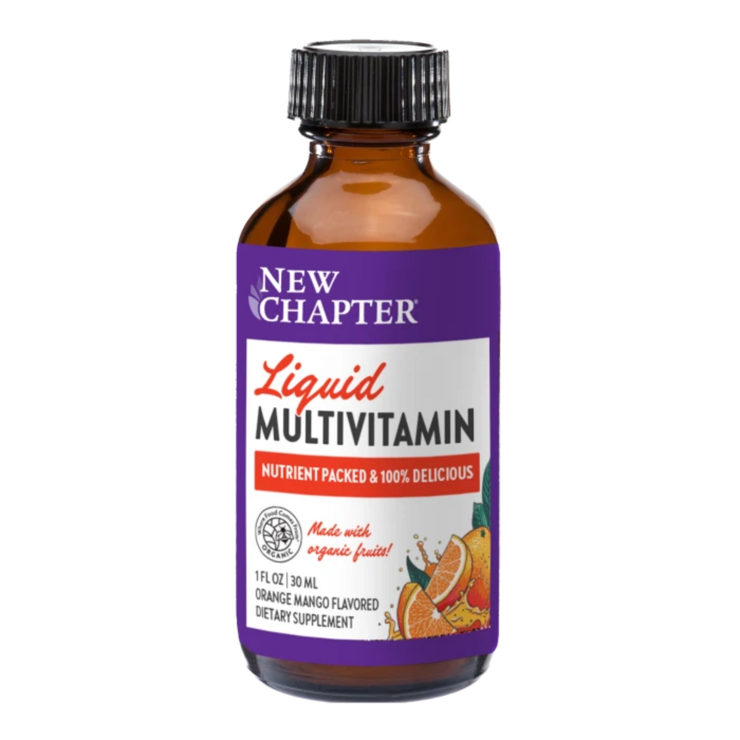 primary image of new chapter orange mango liquid multivitamin