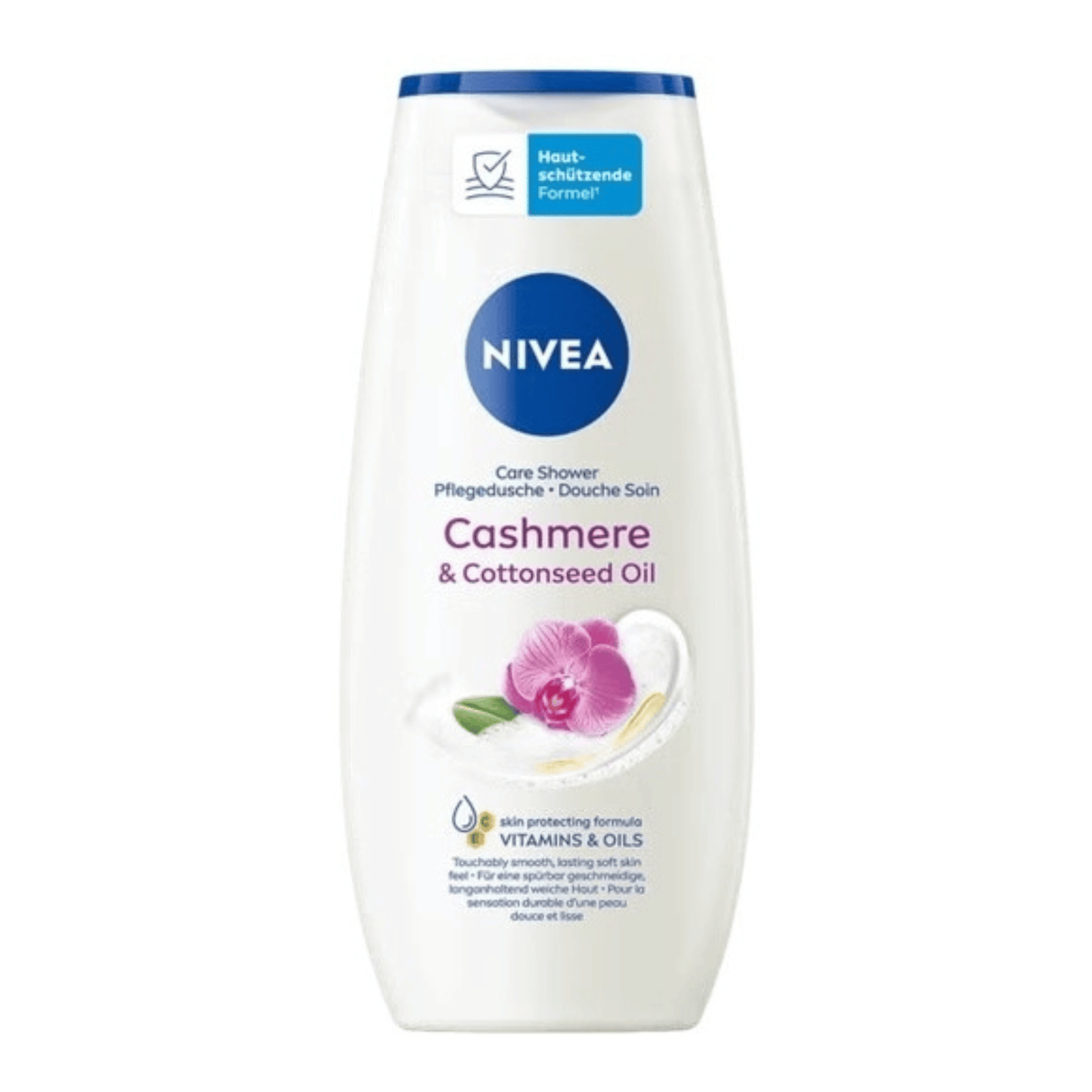 Primary Image of Cashmere & Cottonseed Oil body wash, white body wash bottle 