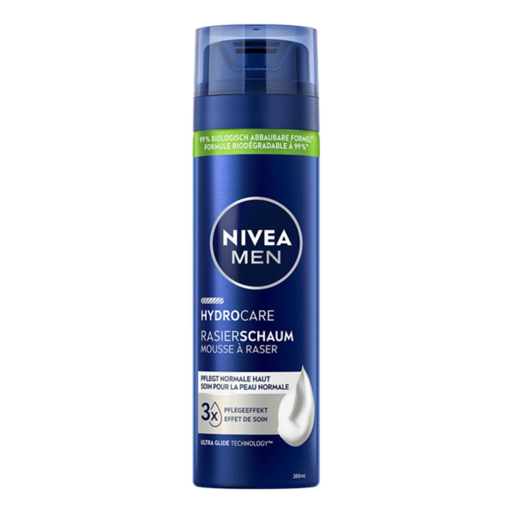 Primary Image of Men HydroCare Shaving Foam (Raisierschaum) (200 ml), blue shave foam can