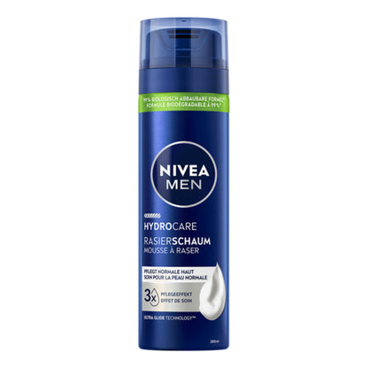 Primary Image of Men HydroCare Shaving Foam (Raisierschaum) (200 ml), blue shave foam can