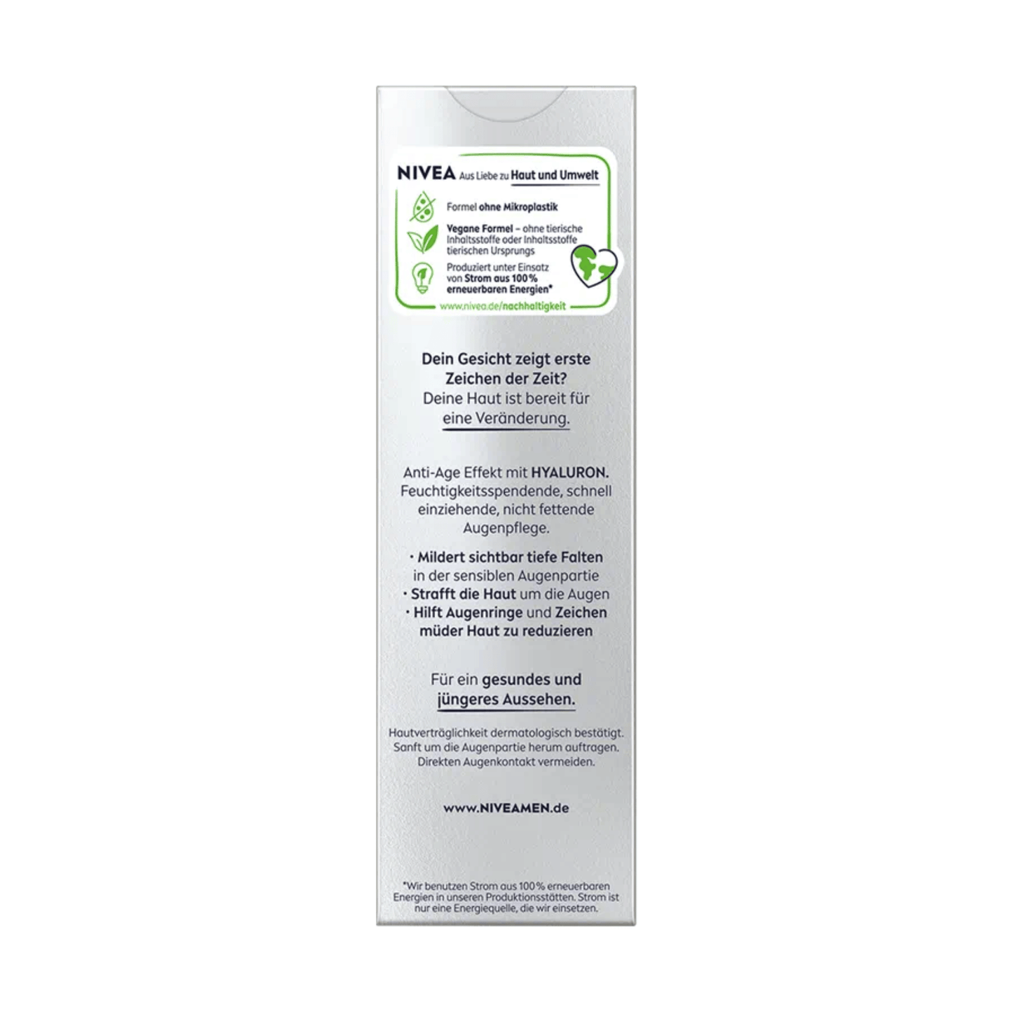 Alternate Image of Men Anti-Age Hyaluron Eye Cream, silver box