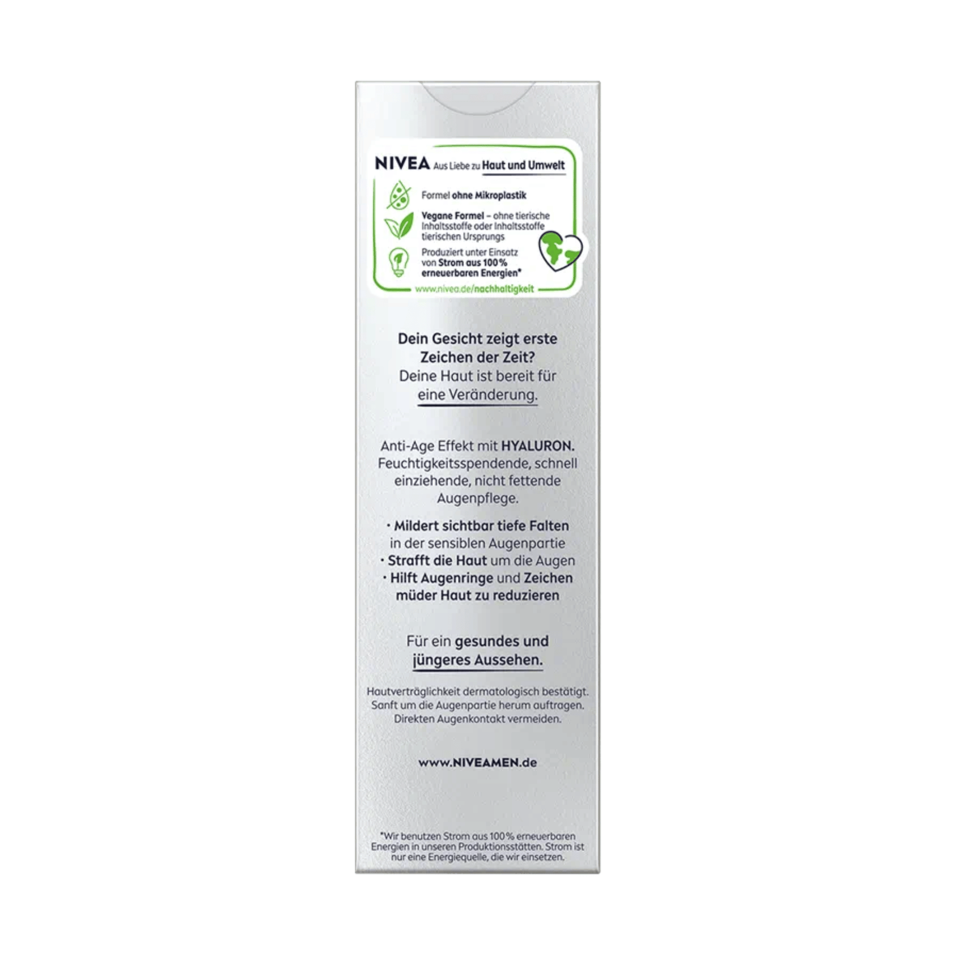 Alternate Image of Men Anti-Age Hyaluron Eye Cream, silver box
